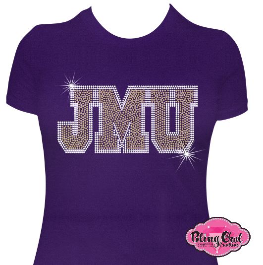 JMU Block Logo Womens Fitted Scoop Neck