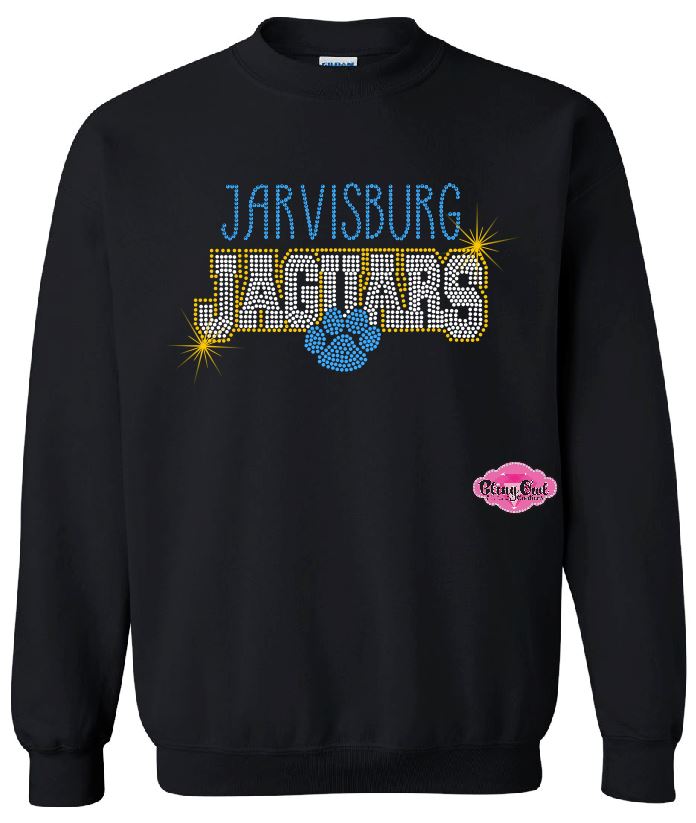 Jaguars Small Paw Adult Unisex Crewneck