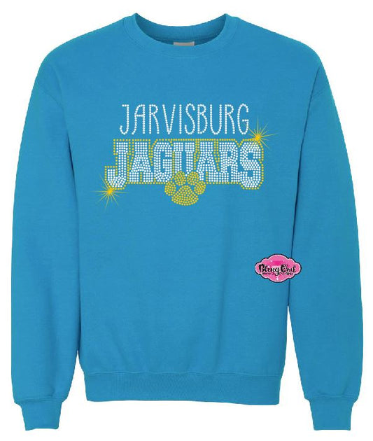 Jaguars Small Paw Adult Unisex Crewneck