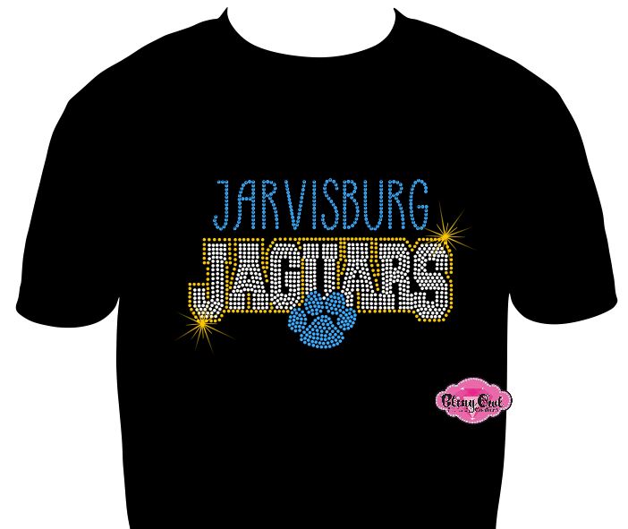 Jaguars Small Paw Adult Unisex Scoop Neck