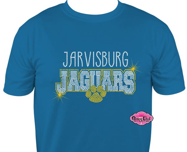 Jaguars Small Paw Adult Unisex Scoop Neck