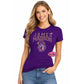 JMU James Madison Duke Dog Face small Scoop Neck Fitted
