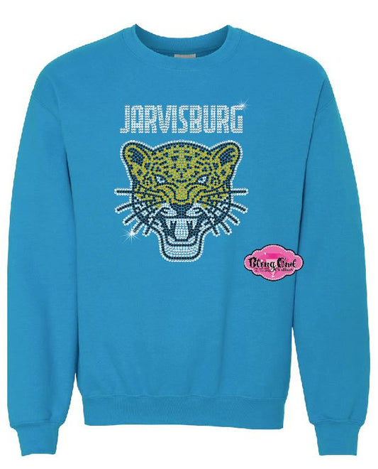 Jaguars Jarvisburg Face Adult Unisex Crewneck