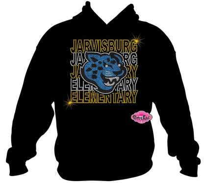 Jaguars Jarvisburg Stacked Font Adult Unisex Sweatshirt