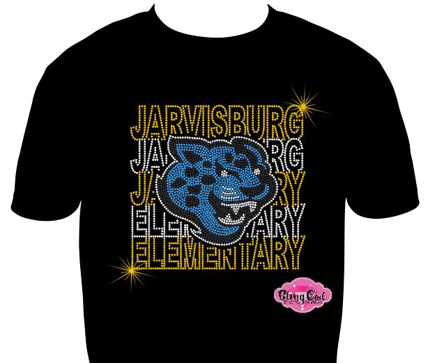 Jaguars Jarvisburg Stacked Font Adult Unisex Scoop Neck