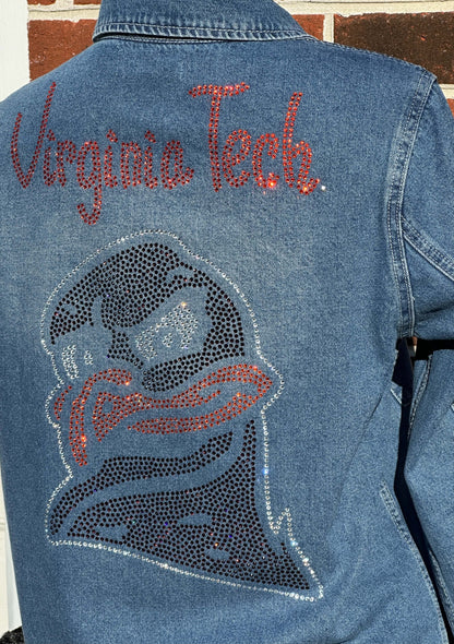 VT Virginia Tech Hokie Bird Jean Shacket