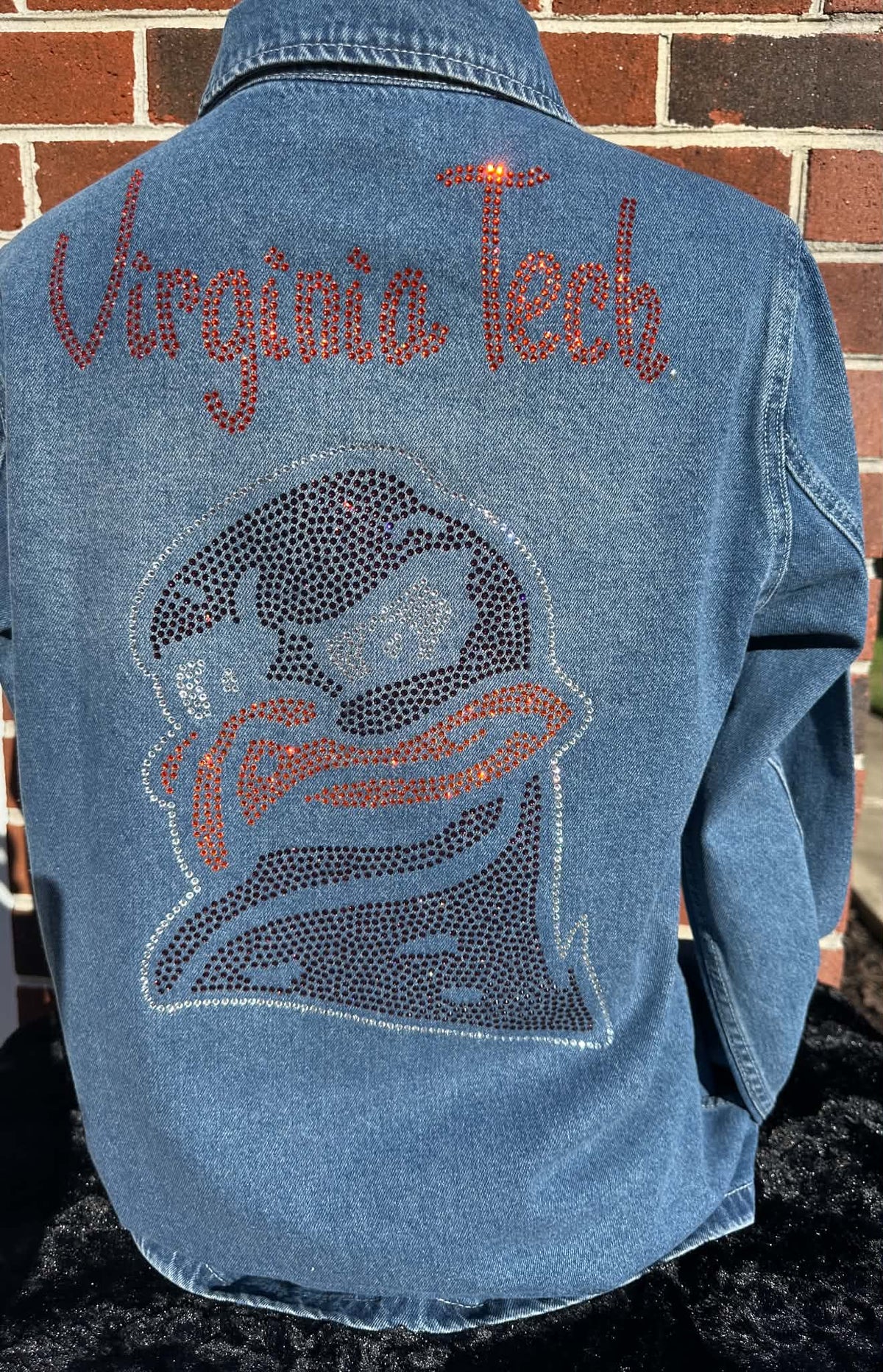 VT Virginia Tech Hokie Bird Jean Shacket