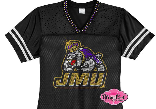 James Madison Football Bling Jersey