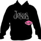 Jesus faith fitted shirt christian clothing tshirt faith based rhinestones sparkle bling