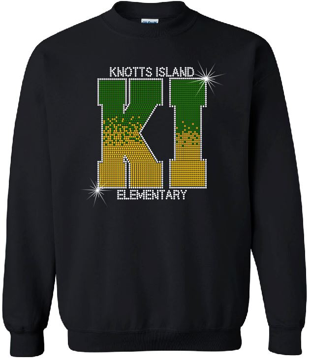 Knotts Island Elem KI Ombre Adult Unisex Crewneck