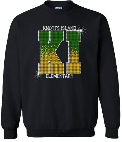 Knotts Island Elem KI Ombre Adult Unisex Crewneck