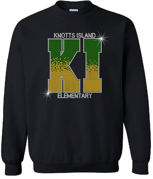 Knotts Island Elem KI Ombre Adult Unisex Crewneck