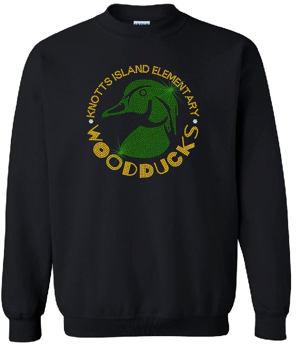 Knotts Island Elementary Woodducks Circle Adult Unisex Crewneck