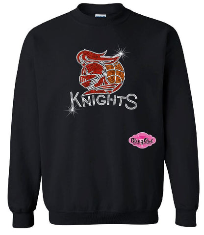 Knights Basketball Helmet Unisex Crewneck