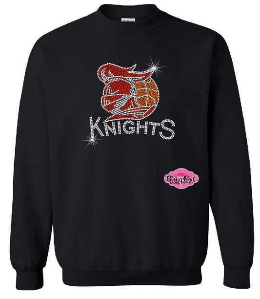 Knights Basketball Helmet Unisex Crewneck