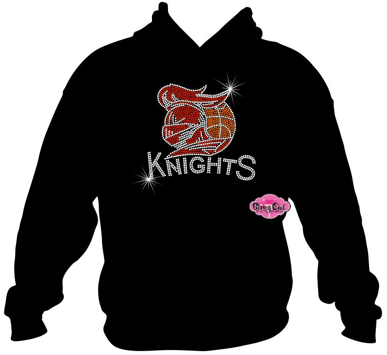Knights Basketball Helmet Unisex Crewneck