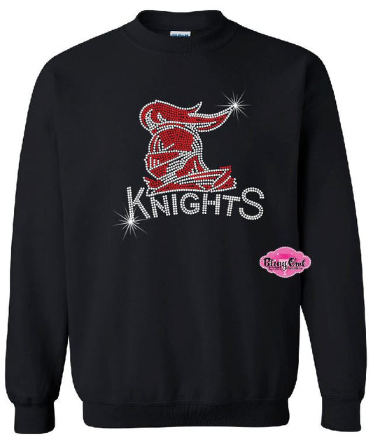 Knights Side View Unisex Crewneck