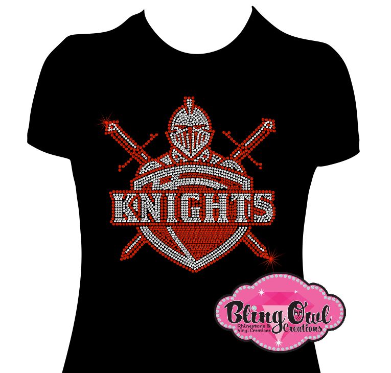 Knights Shield 3 Womens Fitted Short Sleeve
