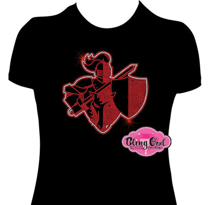 Knights Shield 2 Womens Fitted Short Sleeve