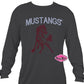 Mustang Large Curve Long Sleeve Unisex