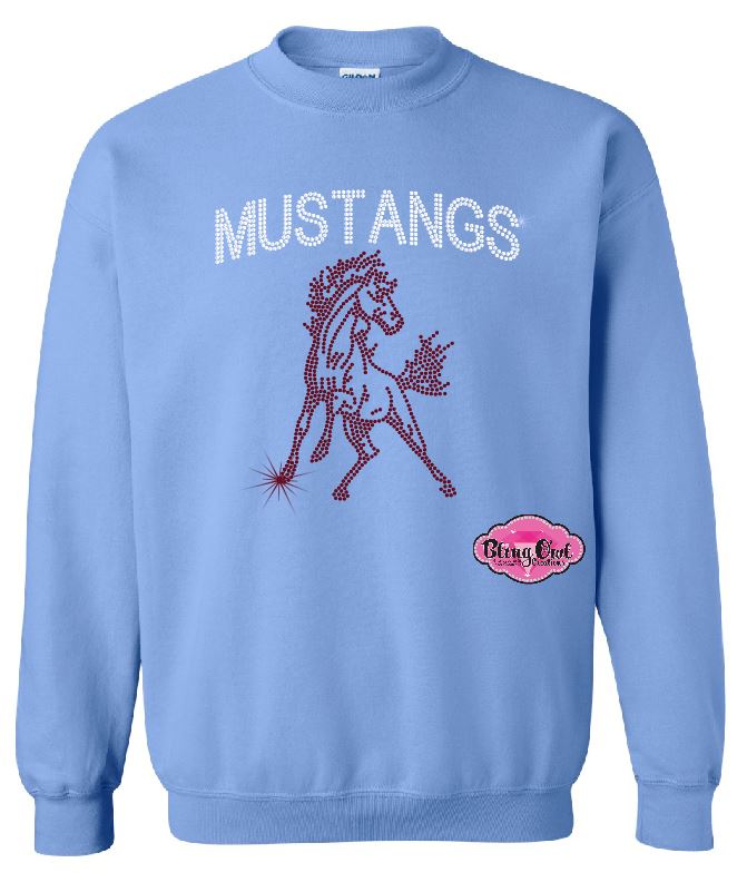 Mustang Large Curve Crewneck Unisex