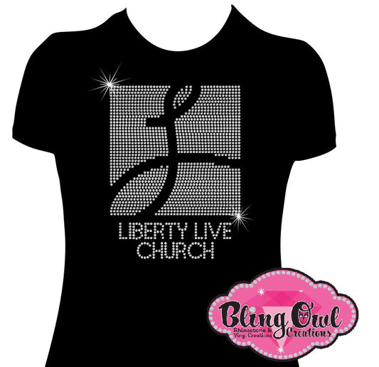 Liberty Live Church (Rhinestone design)