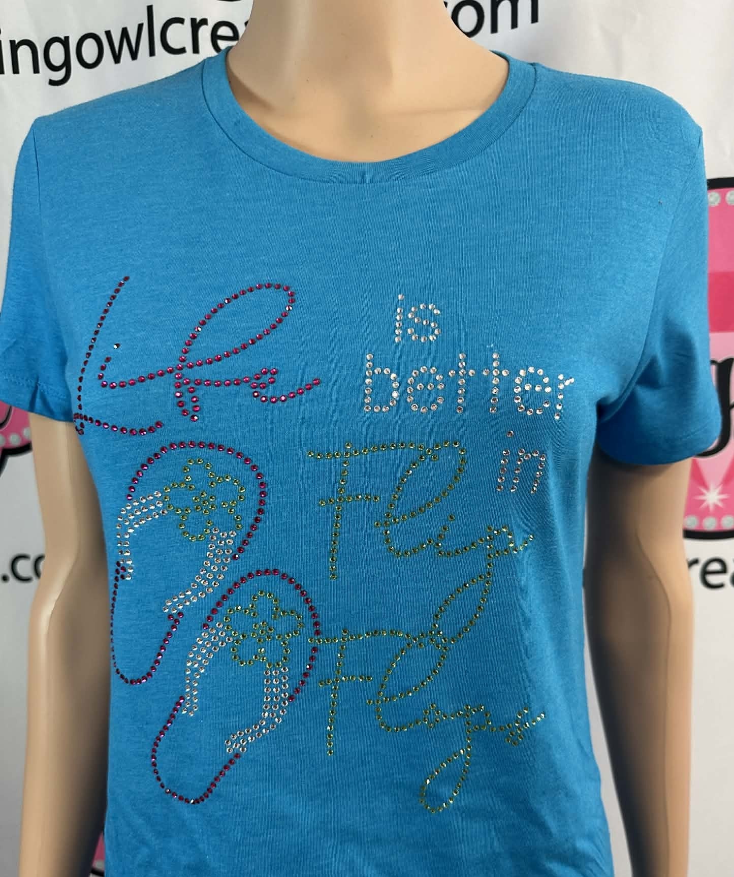 Life is Better in Flip Flops Womens Fitted (Sample)