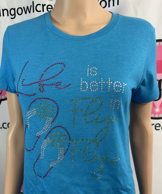 Life is Better in Flip Flops Womens Fitted (Sample)
