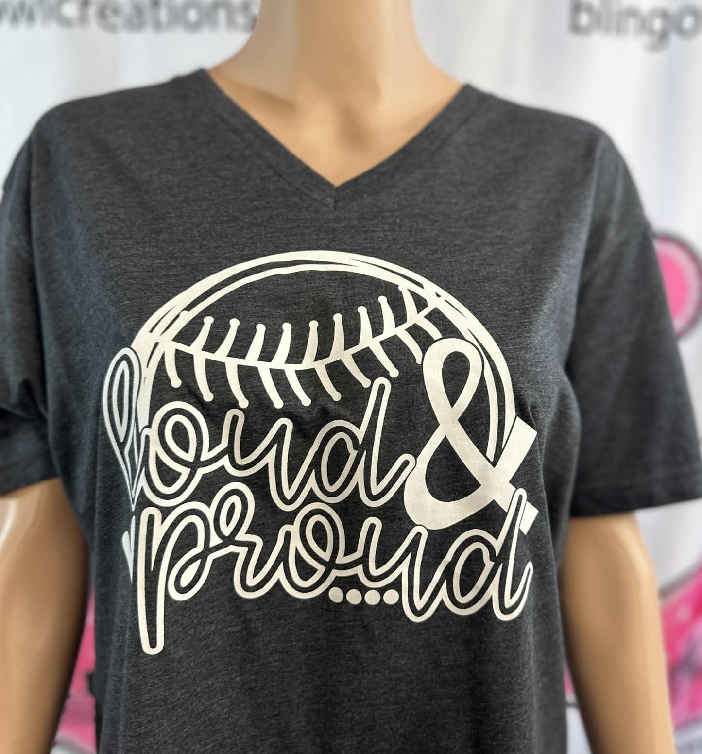 Loud and Proud Baseball - Screen Print Tee (Sample)