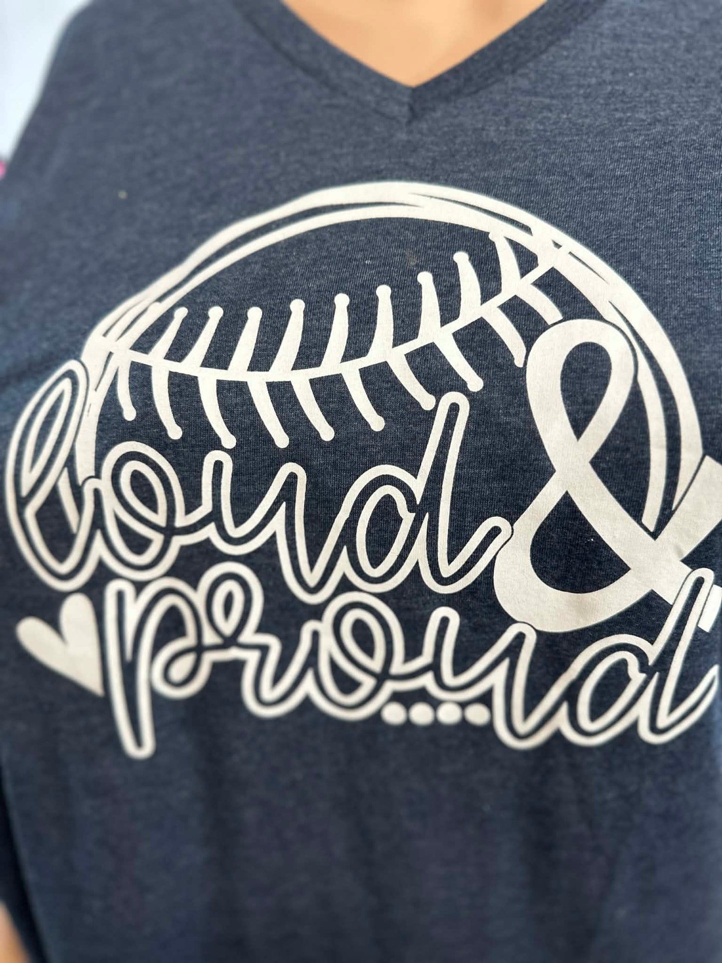 Loud and Proud Baseball - Screen Print Tee (Sample)