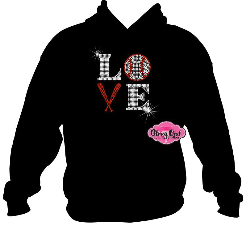 love baseball bat baseball_mom_ shirt rhinestones sparkle bling