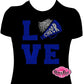 love_cheer megaphone shirt game_day tshirt rhinestones sparkle bling