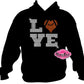 football love spirit_wear fitted sweatshirt rhinestones sparkle bling