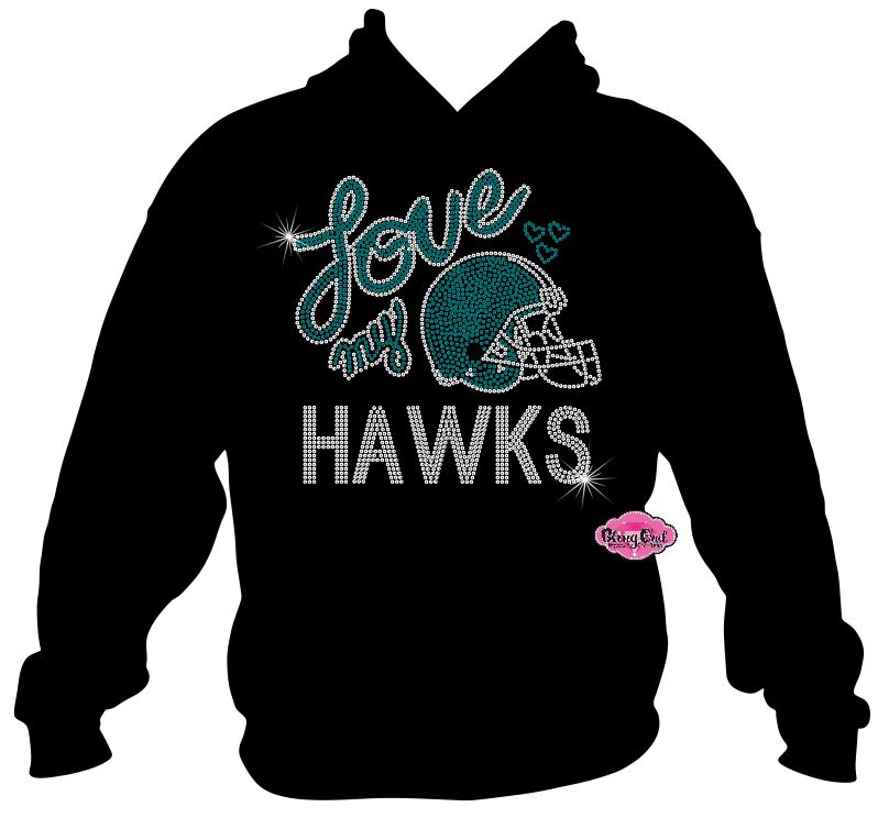 Love my Hawks Football Sweatshirt