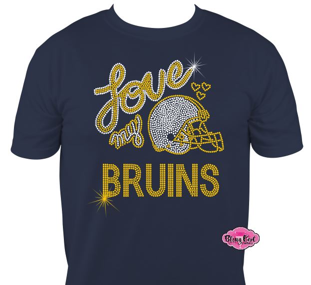 Love my Bruins Helmet Short Sleeve Adult Unisex