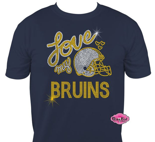 Love my Bruins Helmet Short Sleeve Adult Unisex