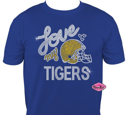 Love my Tigers Unisex Short Sleeve Tshirt Adult