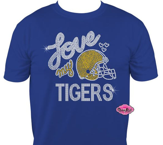 Love my Tigers Unisex Short Sleeve Tshirt Adult
