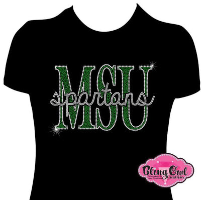 MSU Spartans Knockout Fitted Tee