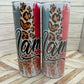 Mama Colorful Multi Color Skinny Tumbler