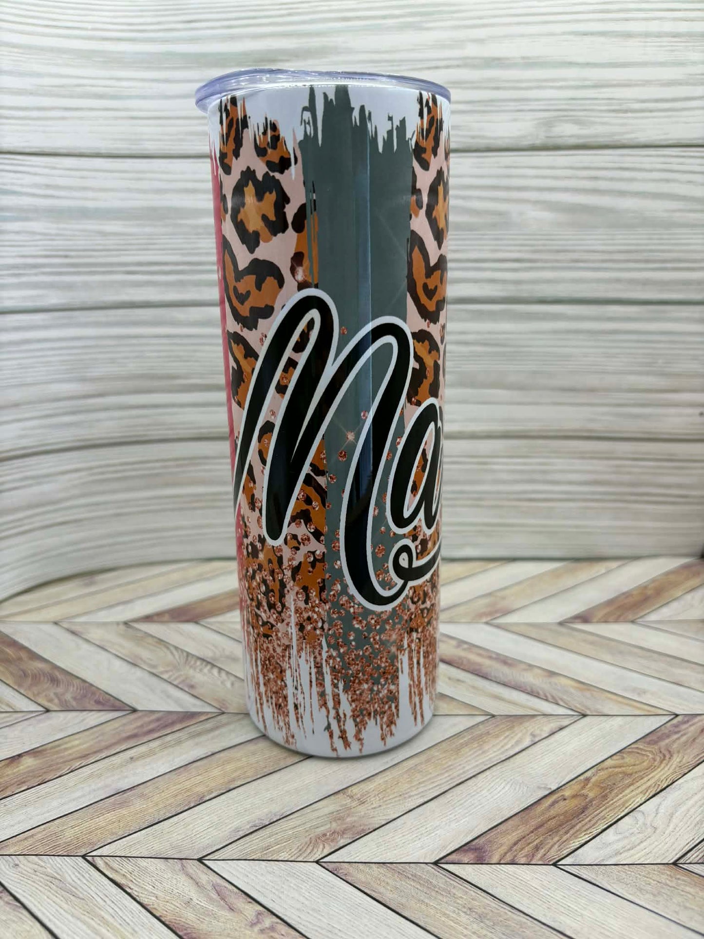Mama Colorful Multi Color Skinny Tumbler