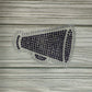 Cheer Megaphone Bling Decal