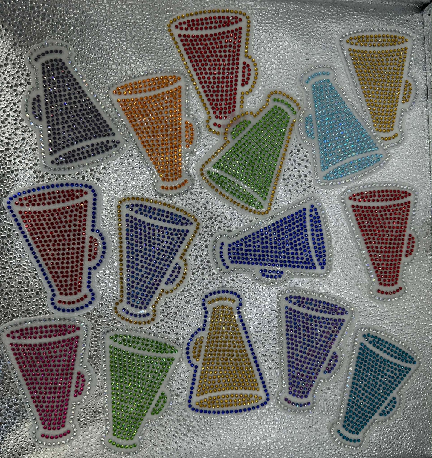 Cheer Megaphone Bling Decal