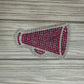 Cheer Megaphone Bling Decal