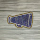 Cheer Megaphone Bling Decal