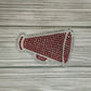 Cheer Megaphone Bling Decal