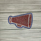 Cheer Megaphone Bling Decal