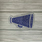 Cheer Megaphone Bling Decal