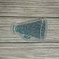 Cheer Megaphone Bling Decal