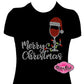Merry Christmas Wine  (Rhinestones)